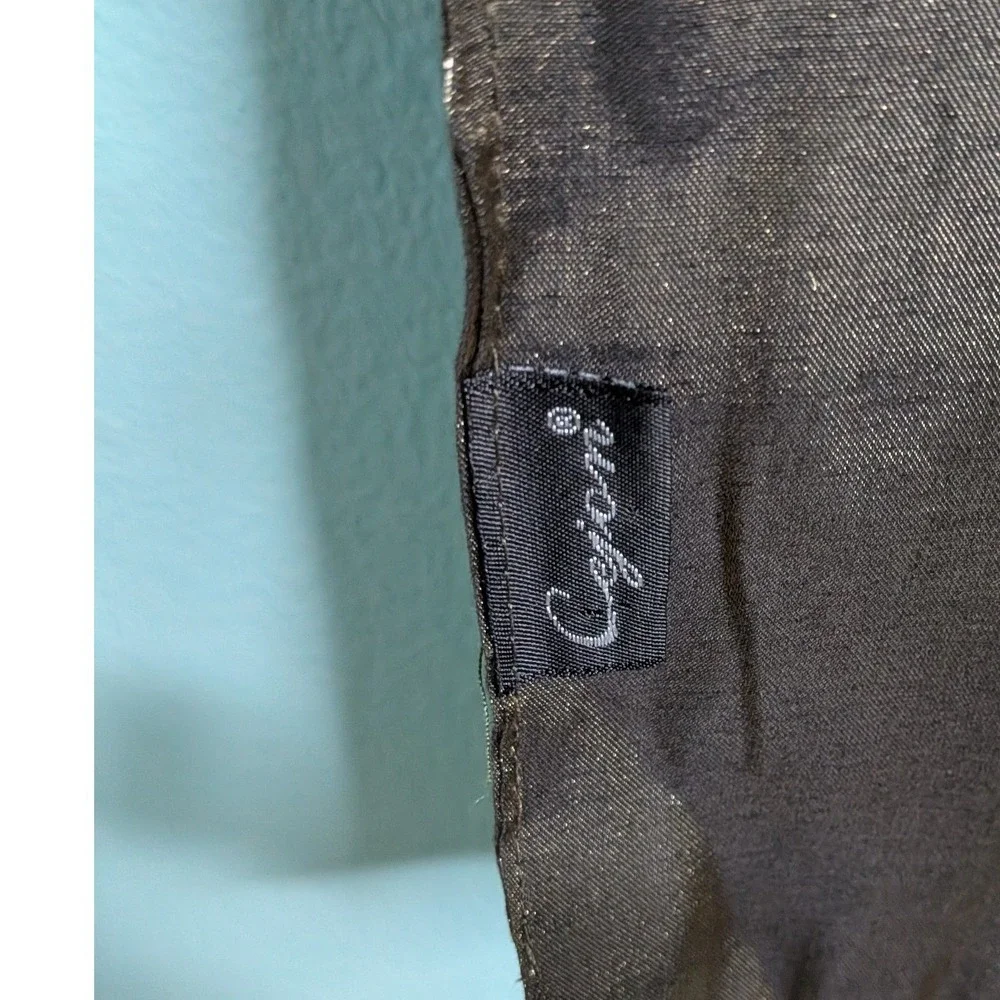 Cejon Bronze Gold Metallic Shimmer Evening Wrap Shawl Scarf Formal‎ Accessory